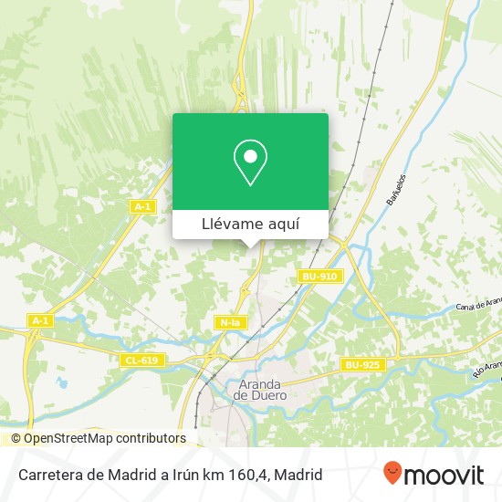 Mapa Carretera de Madrid a Irún km 160,4