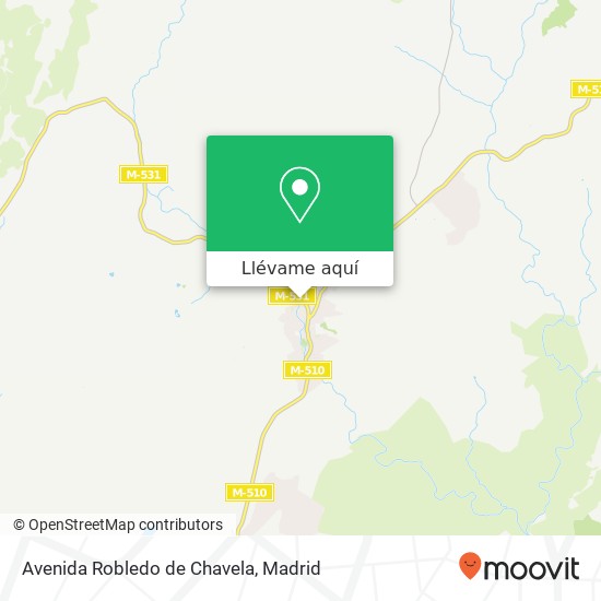 Mapa Avenida Robledo de Chavela