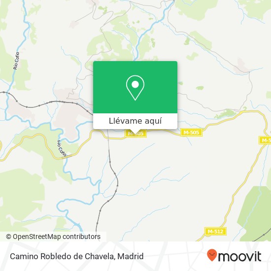 Mapa Camino Robledo de Chavela