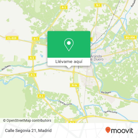 Mapa Calle Segovia 21