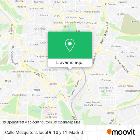 Mapa Calle Mezquite 2, local 9, 10 y 11