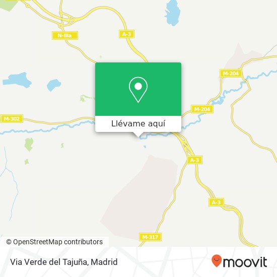 Mapa Via Verde del Tajuña