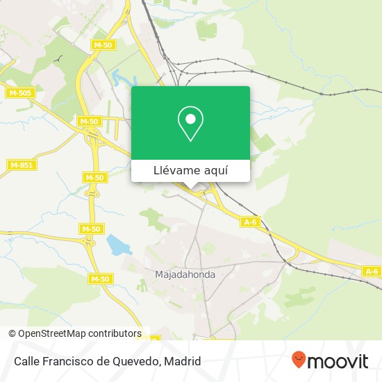 Mapa Calle Francisco de Quevedo