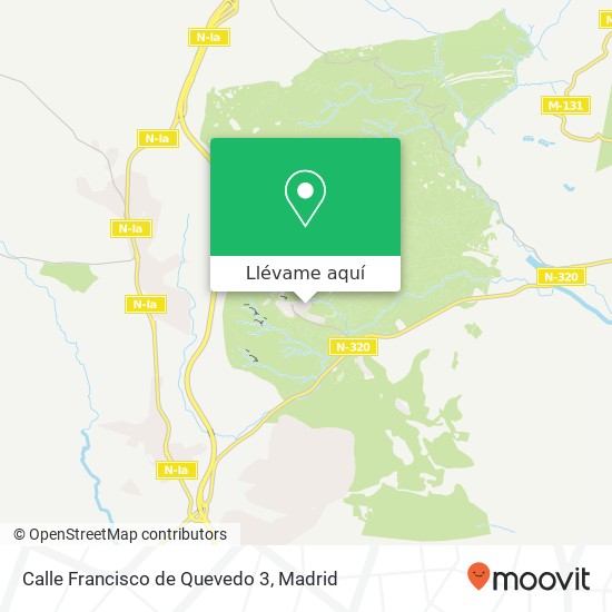 Mapa Calle Francisco de Quevedo 3