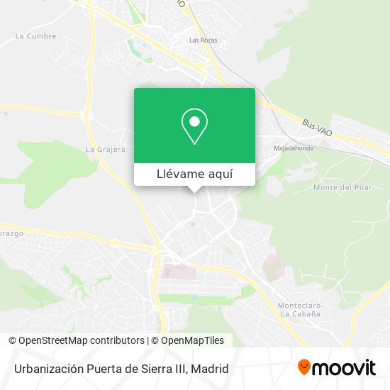 Mapa Urbanización Puerta de Sierra III