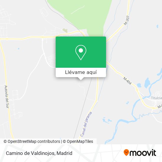Mapa Camino de Valdinojos