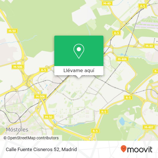 Mapa Calle Fuente Cisneros 52