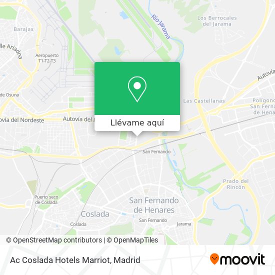 Mapa Ac Coslada Hotels Marriot