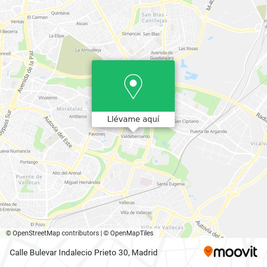 Mapa Calle Bulevar Indalecio Prieto 30