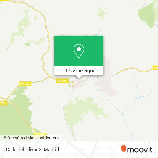 Mapa Calle del Olivar 2