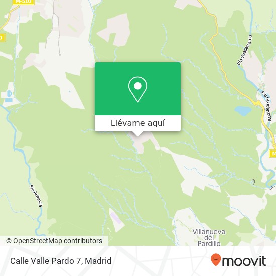 Mapa Calle Valle Pardo 7