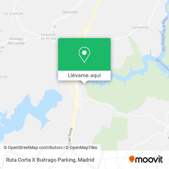 Mapa Ruta Corta X Buitrago Parking