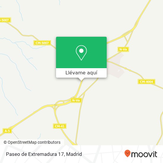 Mapa Paseo de Extremadura 17
