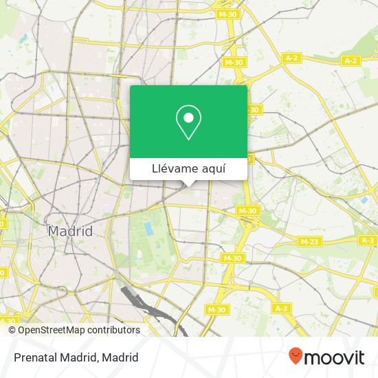 Mapa Prenatal Madrid