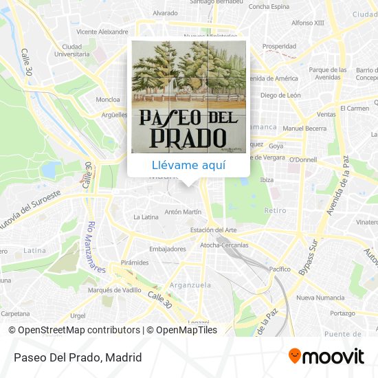 Mapa Paseo Del Prado