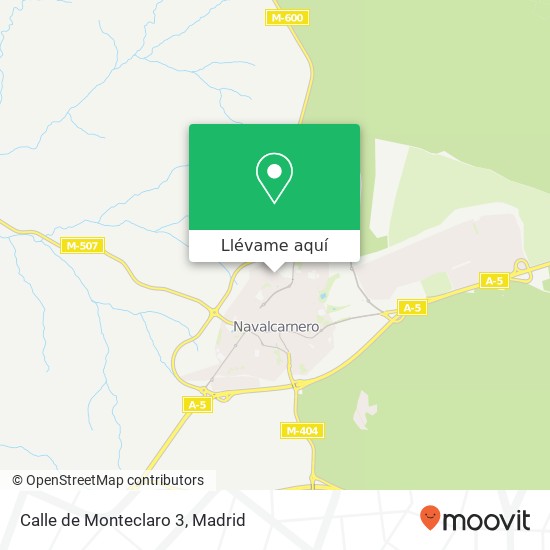 Mapa Calle de Monteclaro 3