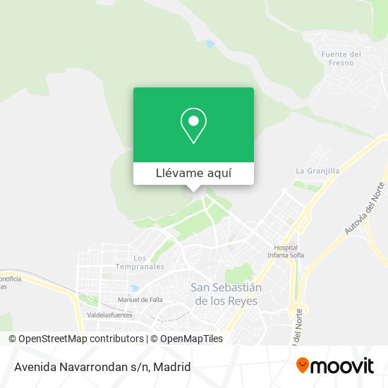 Mapa Avenida Navarrondan s/n
