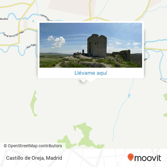 Mapa Castillo de Oreja