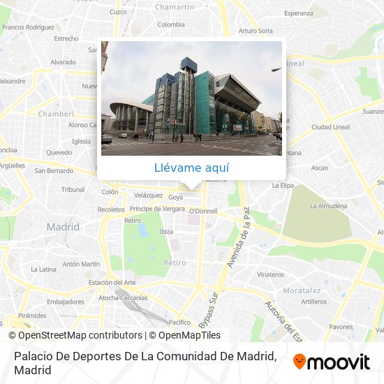 Mapa Palacio De Deportes De La Comunidad De Madrid