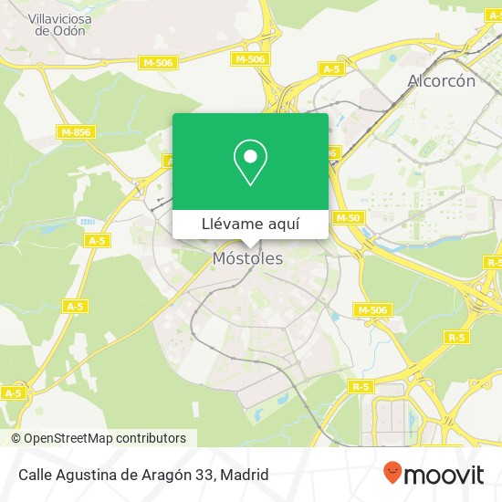 Mapa Calle Agustina de Aragón 33