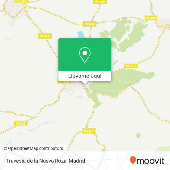 Mapa Travesía de la Nueva Roza