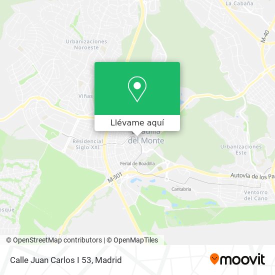 Mapa Calle Juan Carlos I 53