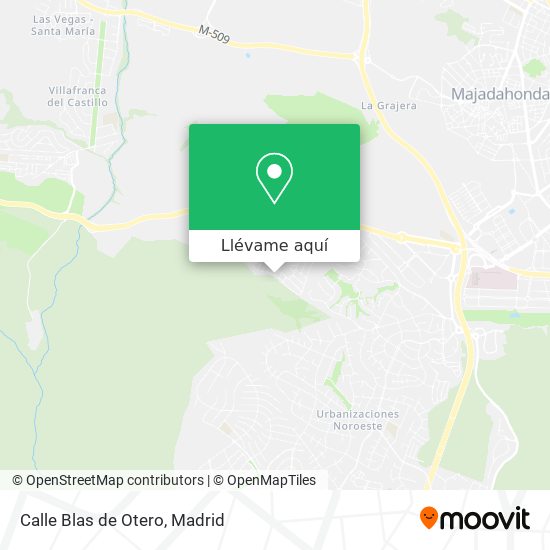 Mapa Calle Blas de Otero