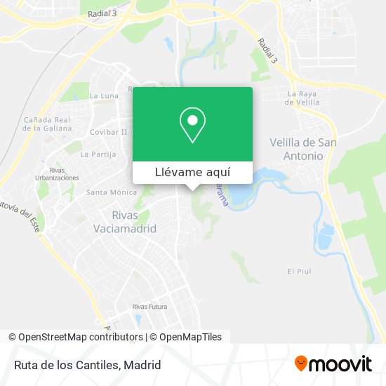 Mapa Ruta de los Cantiles