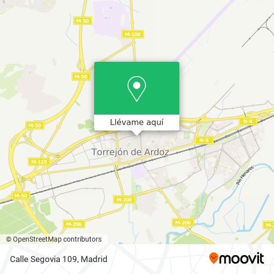 Mapa Calle Segovia 109