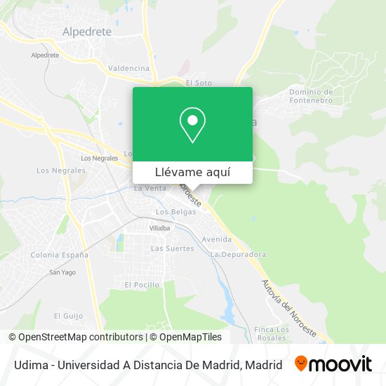 Mapa Udima - Universidad A Distancia De Madrid