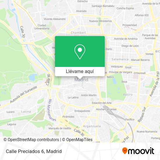Mapa Calle Preciados 6