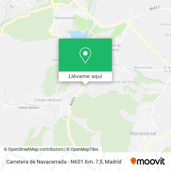 Mapa Carretera de Navacerrada - N601 Km. 7,5