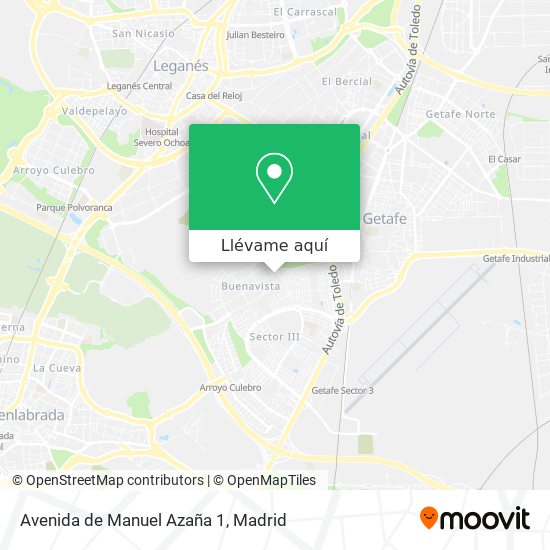 Mapa Avenida de Manuel Azaña 1