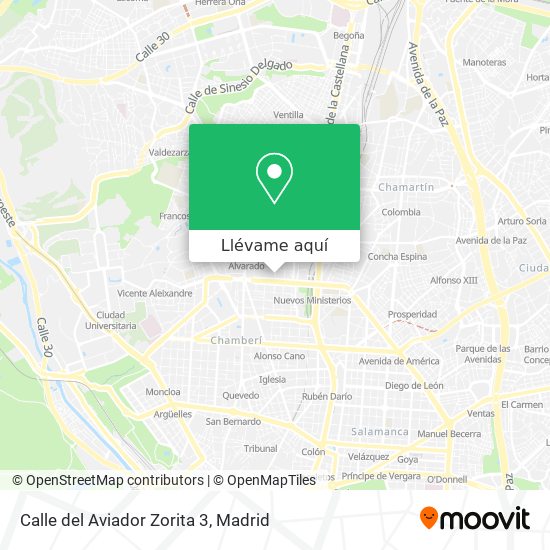 Mapa Calle del Aviador Zorita 3