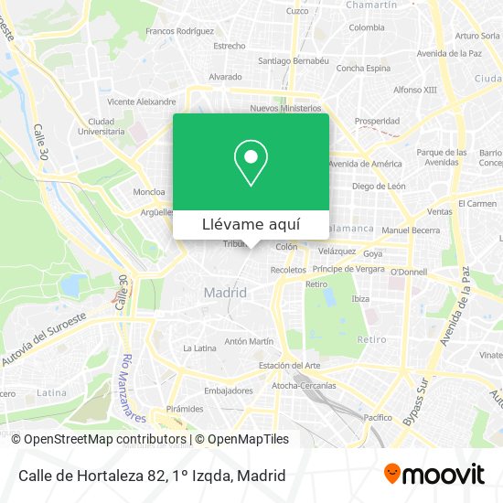Mapa Calle de Hortaleza 82, 1º Izqda