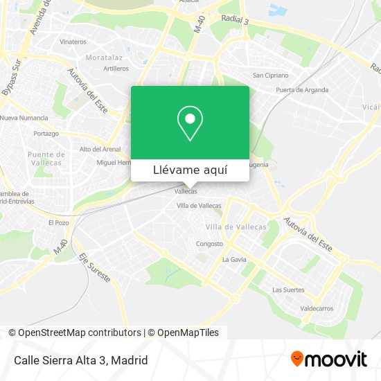 Mapa Calle Sierra Alta 3