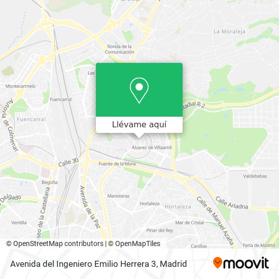 Mapa Avenida del Ingeniero Emilio Herrera 3