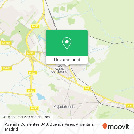 Mapa Avenida Corrientes 348, Buenos Aires, Argentina