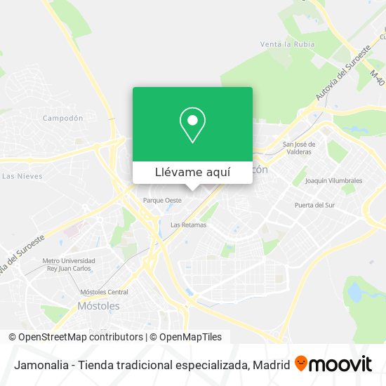 Mapa Jamonalia - Tienda tradicional especializada