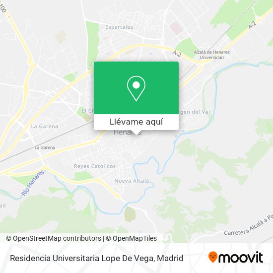 Mapa Residencia Universitaria Lope De Vega