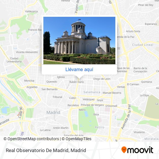 Mapa Real Observatorio De Madrid
