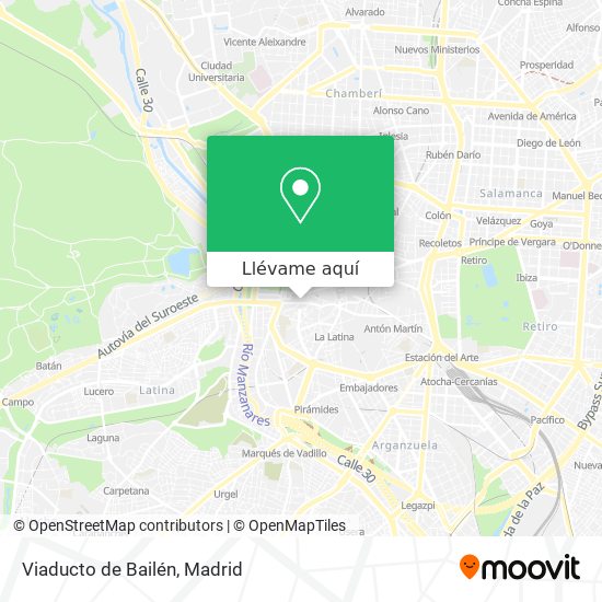 Mapa Viaducto de Bailén
