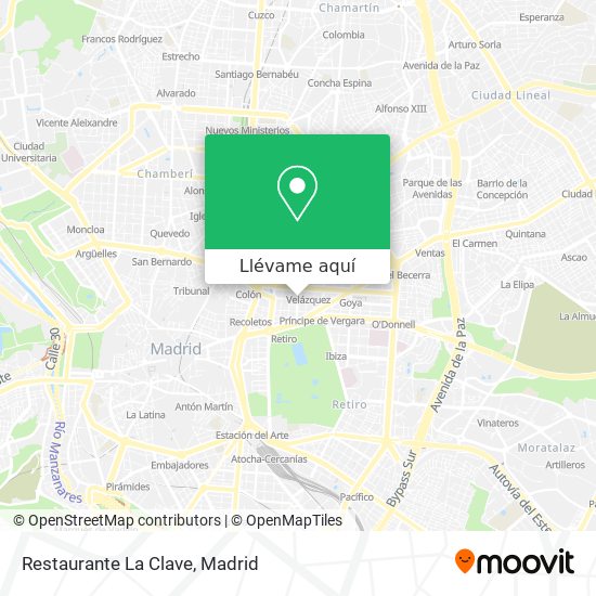Mapa Restaurante La Clave