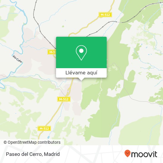 Mapa Paseo del Cerro