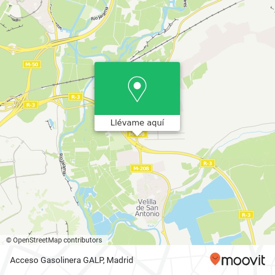 Mapa Acceso Gasolinera GALP