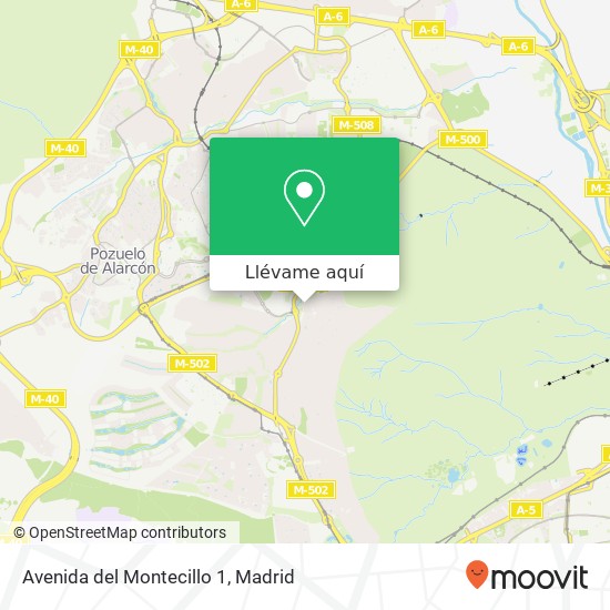 Mapa Avenida del Montecillo 1