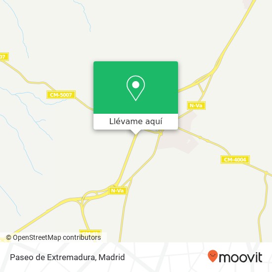 Mapa Paseo de Extremadura