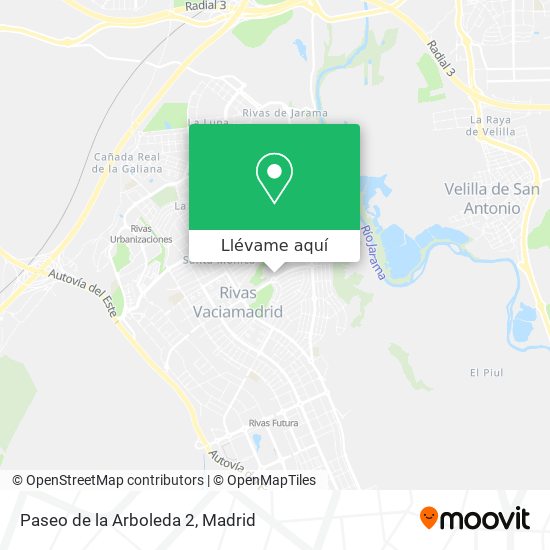 Mapa Paseo de la Arboleda 2