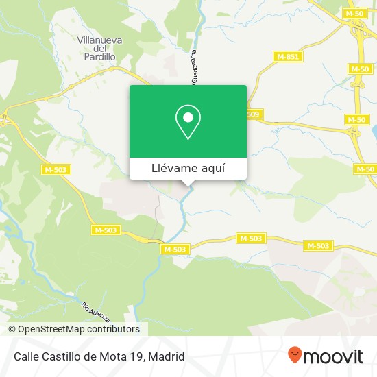 Mapa Calle Castillo de Mota 19