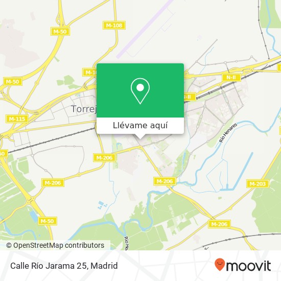 Mapa Calle Río Jarama 25